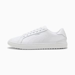 メンズ ゴルフ プーマ クラシック G スパイクレス シューズ, PUMA White-PUMA White, extralarge-JPN