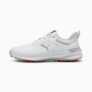 IGNITE Innovate Leather Golf Shoes Men, PUMA White-Ash Gray, extralarge-GBR