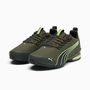 Voltaic Evo Wide Men's Running Shoes, Dark Olive-Fizzy Apple, extralarge