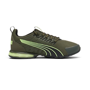 Chaussures de course à pied Voltaic Evo Wide Homme, Dark Olive-Fizzy Apple, extralarge