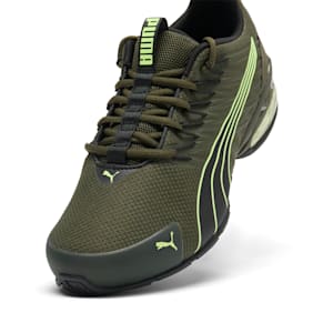 Chaussures de course à pied Voltaic Evo Wide Homme, Dark Olive-Fizzy Apple, extralarge