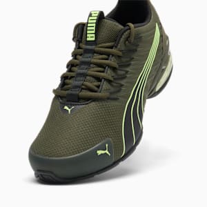 Voltaic Evo Wide Men's Running Shoes, Dark Olive-Fizzy Apple, extralarge