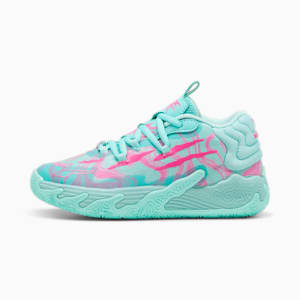 PUMA x LAMELO BALL MB.03 Miami Little Kids' Basketball Shoes, Electric Peppermint-Ravish, extralarge