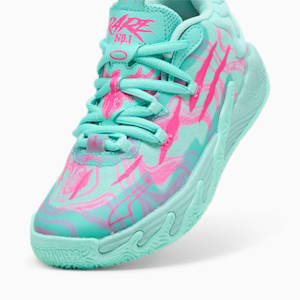 PUMA x LAMELO BALL MB.03 Miami Little Kids' Basketball Shoes, Electric Peppermint-Ravish, extralarge