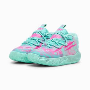 PUMA x LAMELO BALL MB.03 Miami Toddlers' Basketball Shoes, Electric Peppermint-Ravish, extralarge