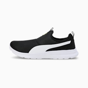 PUMA FusionX Men's Slip-On Shoes, PUMA Black-Yellow Burst-PUMA White, extralarge-IND