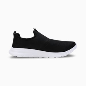 FusionX Men's Slip-On Shoes, PUMA Black-Yellow Burst-PUMA White, extralarge-IND