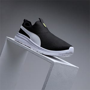 PUMA FusionX Men's Slip-On Shoes, PUMA Black-Yellow Burst-PUMA White, extralarge-IND