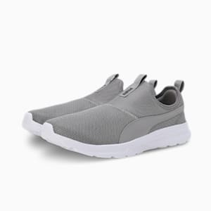 PUMA FusionX Men's Slip-On Shoes, PUMA Black-Concrete Gray, extralarge-IND