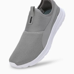 PUMA FusionX Men's Slip-On Shoes, PUMA Black-Concrete Gray, extralarge-IND