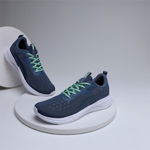 PUMA Widerer Men's Running Shoes, Inky Blue-Spring Fern-PUMA White, extralarge-IND