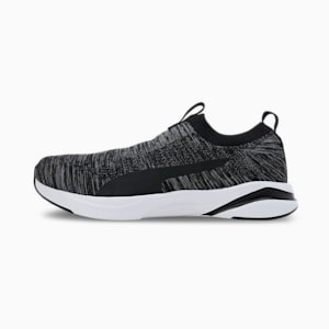 Softride Rift Runlyn Knit Men's Slip-On Shoes, PUMA Black-Cool Dark Gray-Lemon Meringue, extralarge-IND