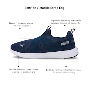 Softride Victoride Strap Eng Men's Slip-On Shoes, Persian Blue-PUMA Silver, extralarge-IND