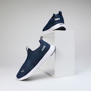 Softride Victoride Strap Eng Men's Slip-On Shoes, Persian Blue-PUMA Silver, extralarge-IND