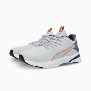 Softride Rift Runlyn Men's Running Shoes, Ash Gray-Inky Blue-Rickie Orange, extralarge-IND