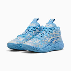 PUMA x LAMELO BALL MB.04 LaFrancé 1 of 1 Big Kids' Basketball Shoes, Team Light Blue-Cool Mid Gray, extralarge