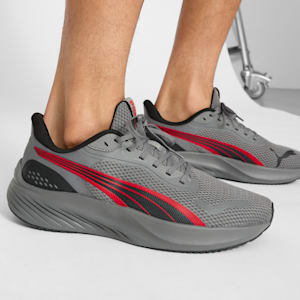 Tenis de running Pounce Lite, Cool Dark Gray-For All Time Red, extralarge