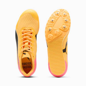 Botines de atletismo con clavijas evoSPEED Star 9 para niños grandes, Sun Stream-Sunset Glow-PUMA Black, extralarge