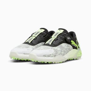 ウィメンズ ゴルフ シャドウキャット ニトロ ディスク スパイクレス シューズ, PUMA White-PUMA Black-Fizzy Apple, extralarge-JPN