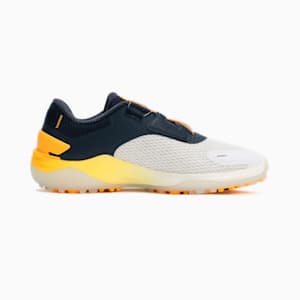 ウィメンズ ゴルフ シャドウキャット ニトロ ディスク スパイクレス シューズ, PUMA White-Deep Navy-Sun Stream, extralarge-JPN
