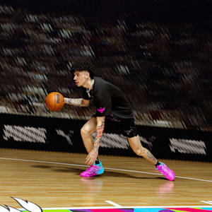PUMA x LAMELO BALL MB.04 Iridescent Men's Basketball Shoes, Deep Orchid-Poison Pink, extralarge