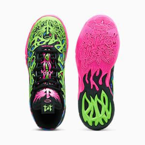 PUMA x LAMELO BALL MB.04 Heem Men's Basketball Shoes, PUMA Black-Luminous Pink-Electric Lime, extralarge