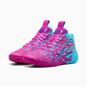 PUMA x LAMELO BALL MB.04 Iridescent Big Kids' Basketball Shoes, Deep Orchid-Poison Pink, extralarge