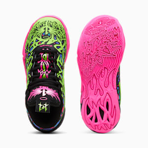 PUMA x LAMELO BALL MB.04 Heem Big Kids' Basketball Shoes, PUMA Black-Luminous Pink-Electric Lime, extralarge
