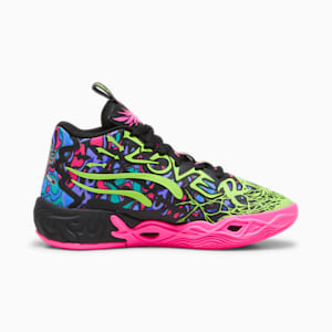 PUMA x LAMELO BALL MB.04 Heem Big Kids' Basketball Shoes, PUMA Black-Luminous Pink-Electric Lime, extralarge