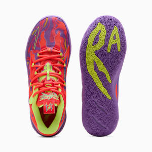 PUMA x LAMELO BALL MB.03 Lo Lava Men's Basketball Shoes, Purple Glimmer-Red Blast, extralarge