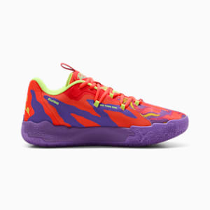 PUMA x LAMELO BALL MB.03 Lo Lava Men's Basketball Shoes, Purple Glimmer-Red Blast, extralarge