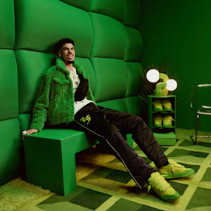 Tenis de basquetbol LaFrancé Gifted, PUMA Green-Lime Smash, extralarge