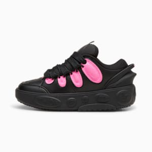 Zapatillas de básquet LaFrancé Untouchable juvenil, PUMA Black-Glowing Pink, extralarge