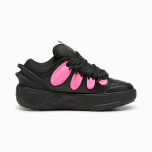 Zapatillas de básquet LaFrancé Untouchable juvenil, PUMA Black-Glowing Pink, extralarge