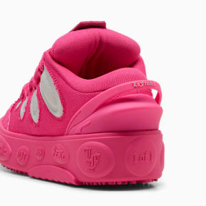 Tenis PUMA x LAMELO BALL LaFrancé Pink Carpet para niños grandes, Glowing Pink-Glacial Gray, extralarge