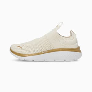 Softride Pro Echo Slip-On Women's Shoes, Warm White-Alpine Snow-PUMA Gold, extralarge-IND