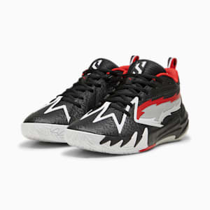 メンズ SCOOT ZEROS O.D.D. CITY バスケットボールシューズ, PUMA Black-For All Time Red, extralarge-JPN