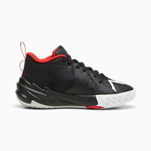 Zapatos de basquetbol para niños Scoot Zeros O.D.D City Big, PUMA Black-For All Time Red, extralarge