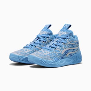 PUMA x LAMELO BALL MB.04 LaFrancé 1 of 1 Little Kids' Basketball Shoes, Team Light Blue-Cool Mid Gray, extralarge