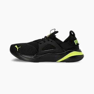 Softride Rift Swift Kick​ Men's Running Shoes, PUMA Black-Lime Pow-Olive Green, extralarge-IND