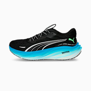 Magnify NITRO™ 3 High Cushion Performance Men's Running Shoes, PUMA Black-Speed Blue, extralarge-IND