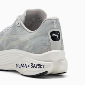メンズ PUMA x SAYSKY ディヴィエイト ニトロ エリート 3 ランニングシューズ, Cool Light Gray-New Navy, extralarge-JPN