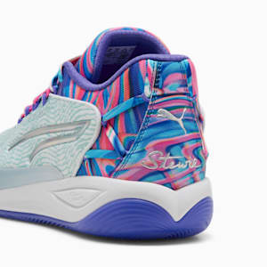 Tenis basquet Stewie 4 Prism Mujer, PUMA White-Light Aqua, extralarge