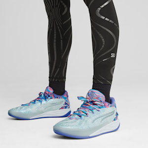 Tenis basquet Stewie 4 Prism Mujer, PUMA White-Light Aqua, extralarge