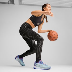 Tenis basquet Stewie 4 Prism Mujer, PUMA White-Light Aqua, extralarge