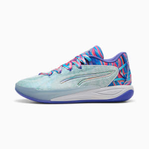 Tenis basquet Stewie 4 Prism Mujer, PUMA White-Light Aqua, extralarge