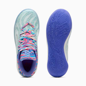 Tenis basquet Stewie 4 Prism Mujer, PUMA White-Light Aqua, extralarge