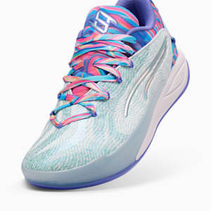 Tenis basquet Stewie 4 Prism Mujer, PUMA White-Light Aqua, extralarge