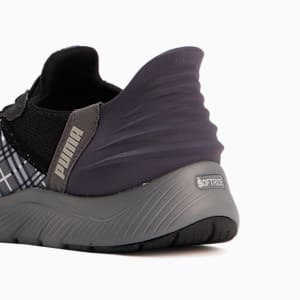 ウィメンズ ソフトライド レミ イーズインチェッカー ランニングシューズ, PUMA Black-Galactic Gray, extralarge-JPN