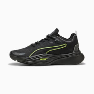 PWR NITRO™ SQD 2 Unwavered Training Shoes, PUMA Black-Galactic Gray-Yellow Alert, extralarge